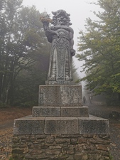 Radegast - socha pohanského boha Slovanů, bůh slunce, hojnosti a úrody, součást radhošťského masívu